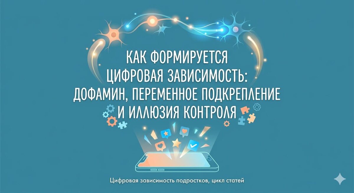 Ремиссия: как формируется цифровая зависимость: дофамин, переменное подкрепление и иллюзия контроля